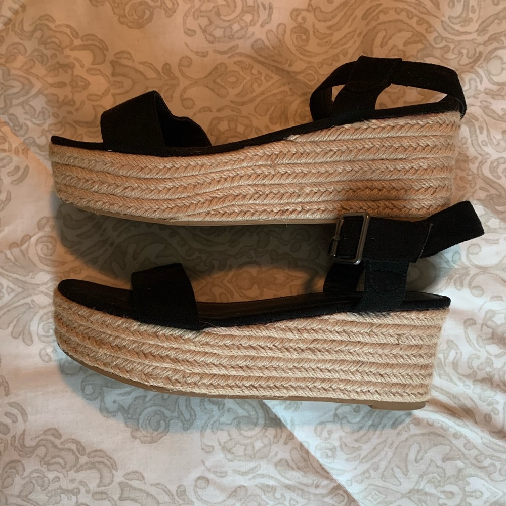Black Espadrill Sandals
